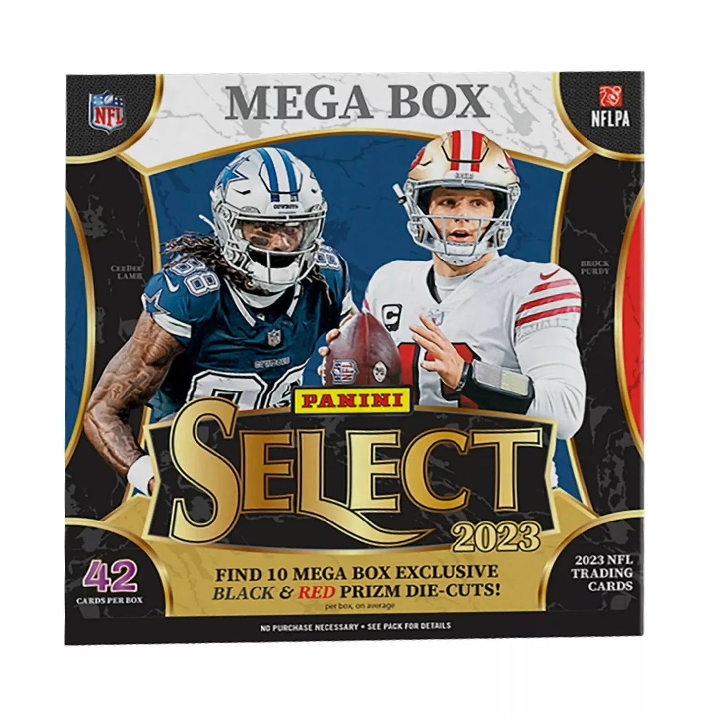 New 2023 Panini Select NFL Football Mega Box Black & Red Prizm Factory Sealed