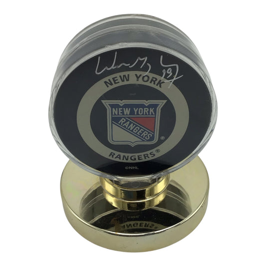 New York Rangers Wayne Gretzsky Signed Hockey Puck - Upper Deck Authenticated