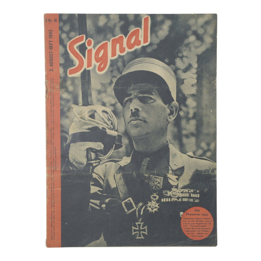Newspaper German WW2 Signal Magazine 2 August, 1943 North Afrika Campaign