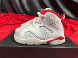 Nike Air Jordan 6 Retro BT Alternate Gym Red White Boys Size 4C *READ*