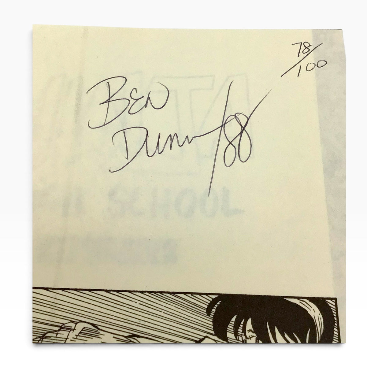 Ninja High School #1 (1987) – Limited Signed Edition #78/100 by Ben Dunn - Eternity Comics - Mint