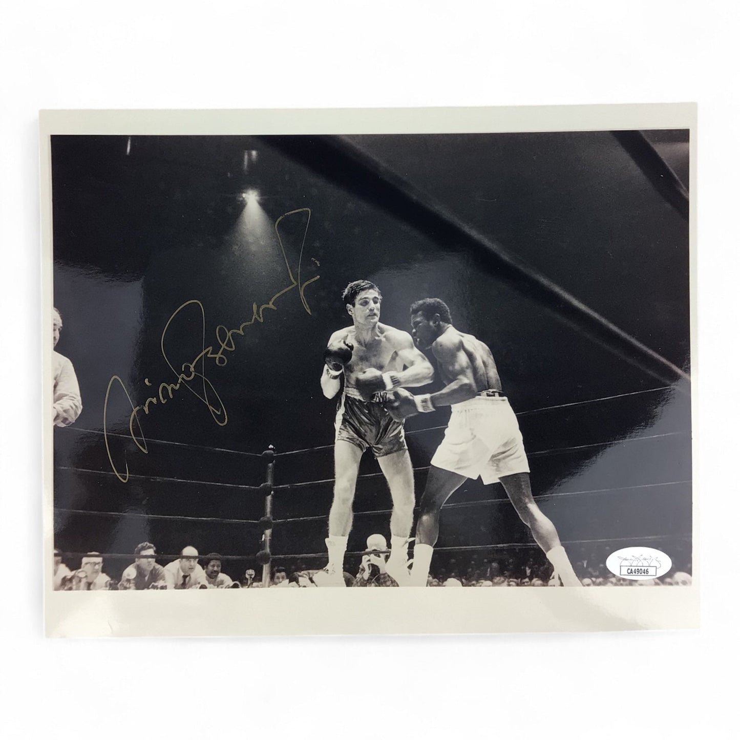 Nino Benvenuti Autographed Black-and-White Photo - Double Certified Collectible