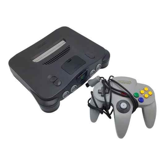 Nintendo 64 (N64) – Grey Controller & Cables Included