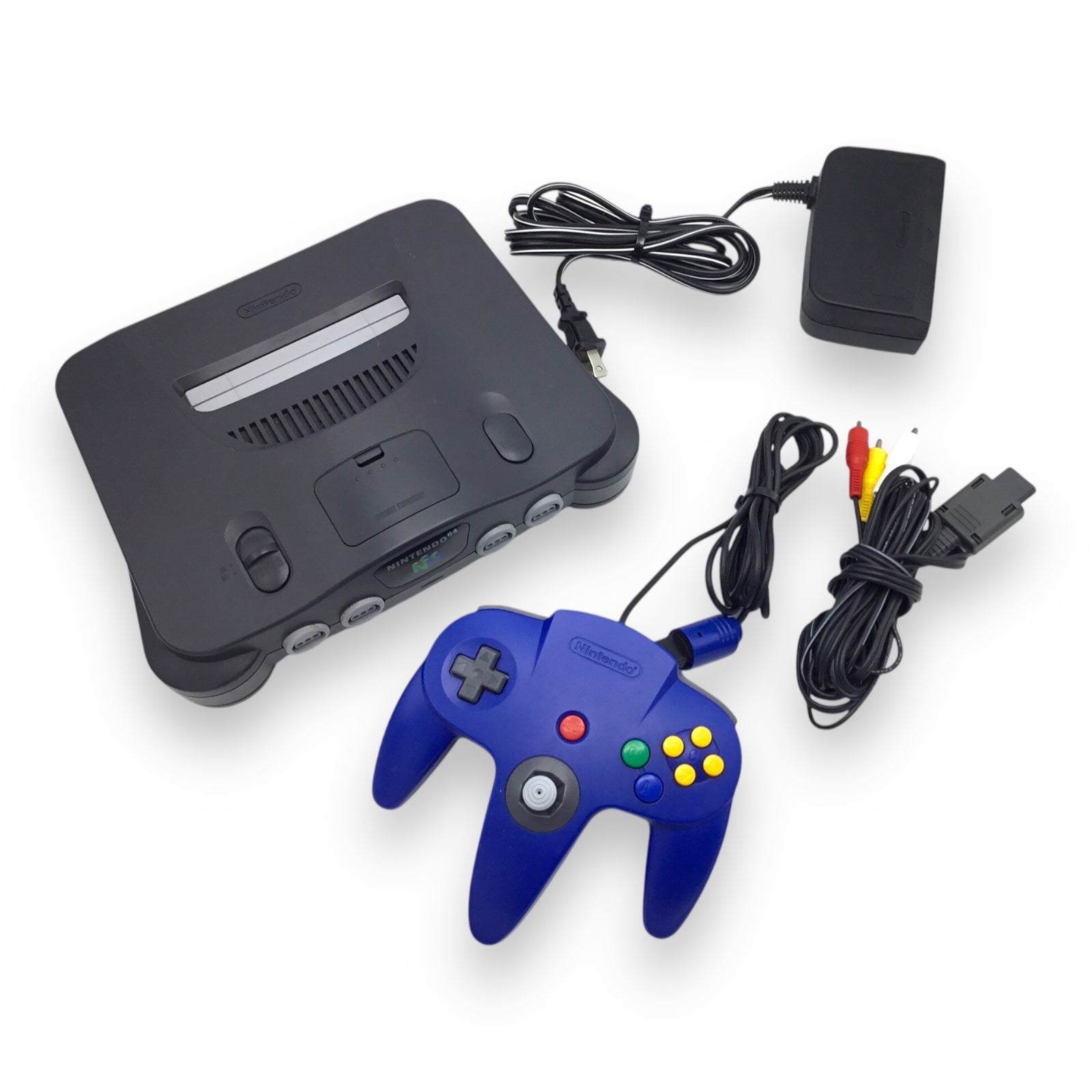 Nintendo 64 NUS-001 Console w/ Controller & Cables – Tested