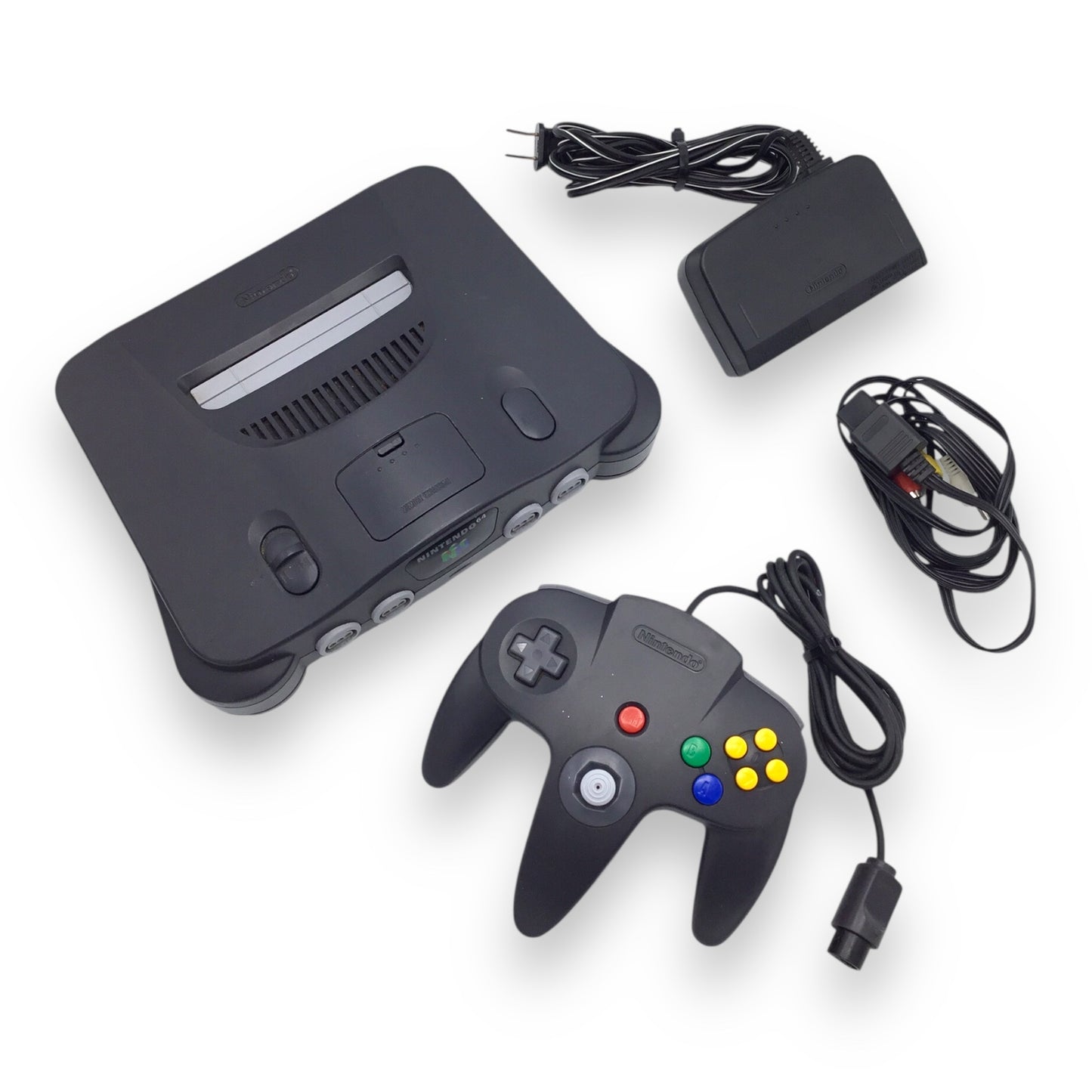 Nintendo 64 NUS-001 Console w/ Controller & Cables – Tested Working