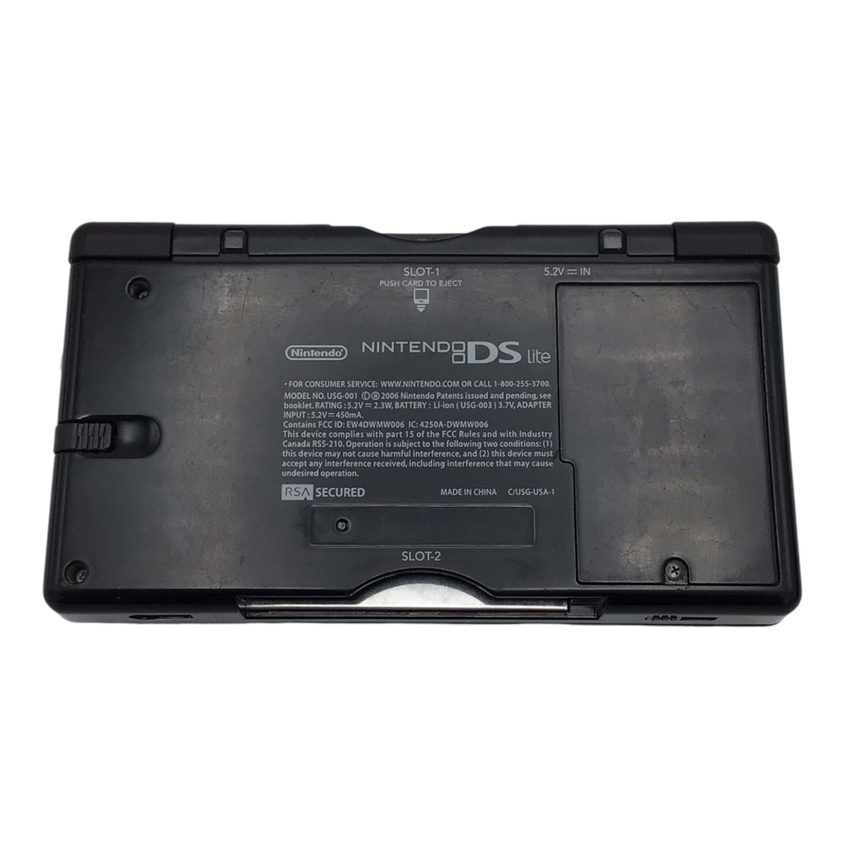Nintendo DS Lite w/ Charger Black - Tested & Working