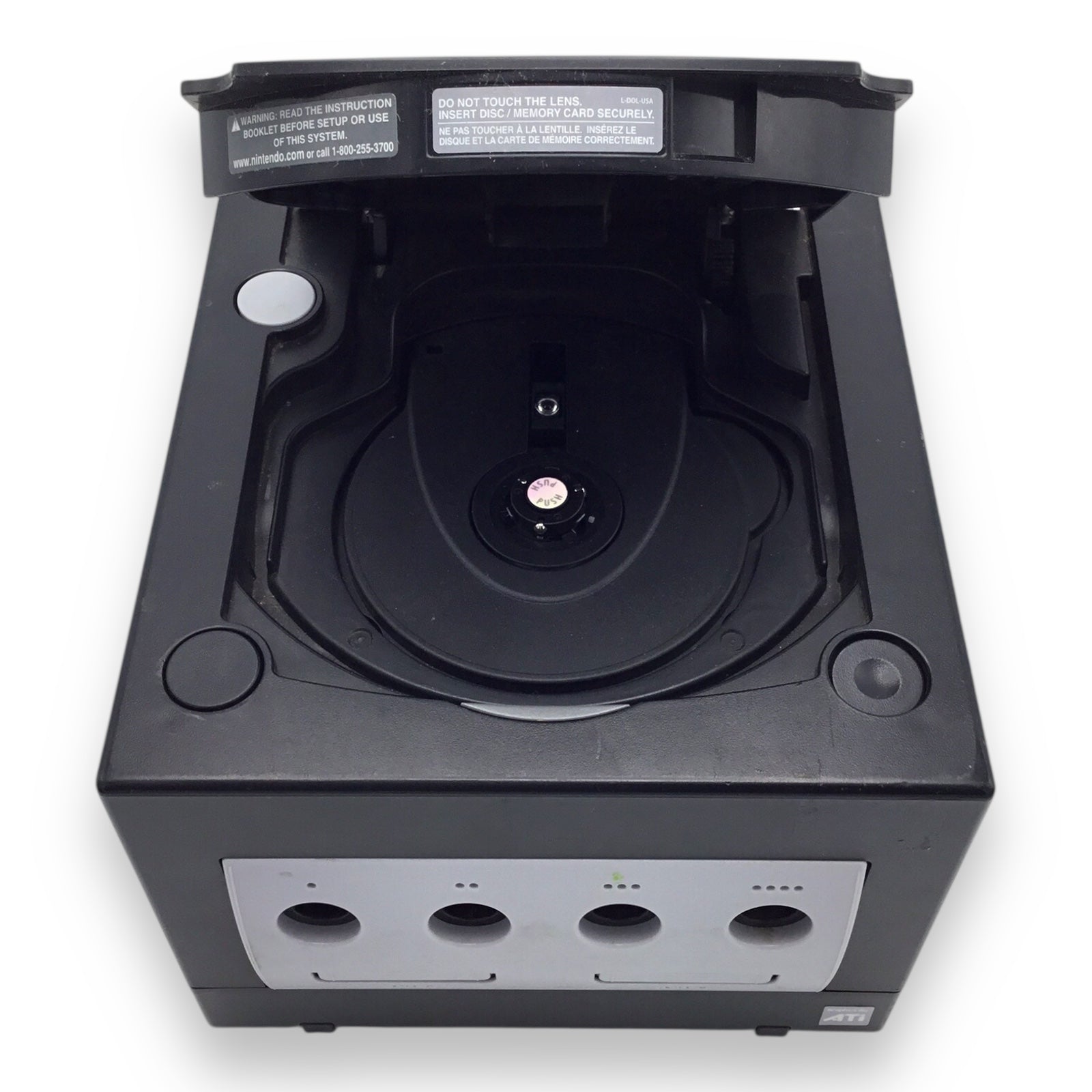 Nintendo GameCube Black Console DOL-001 w/ Controller & Cables – Tested