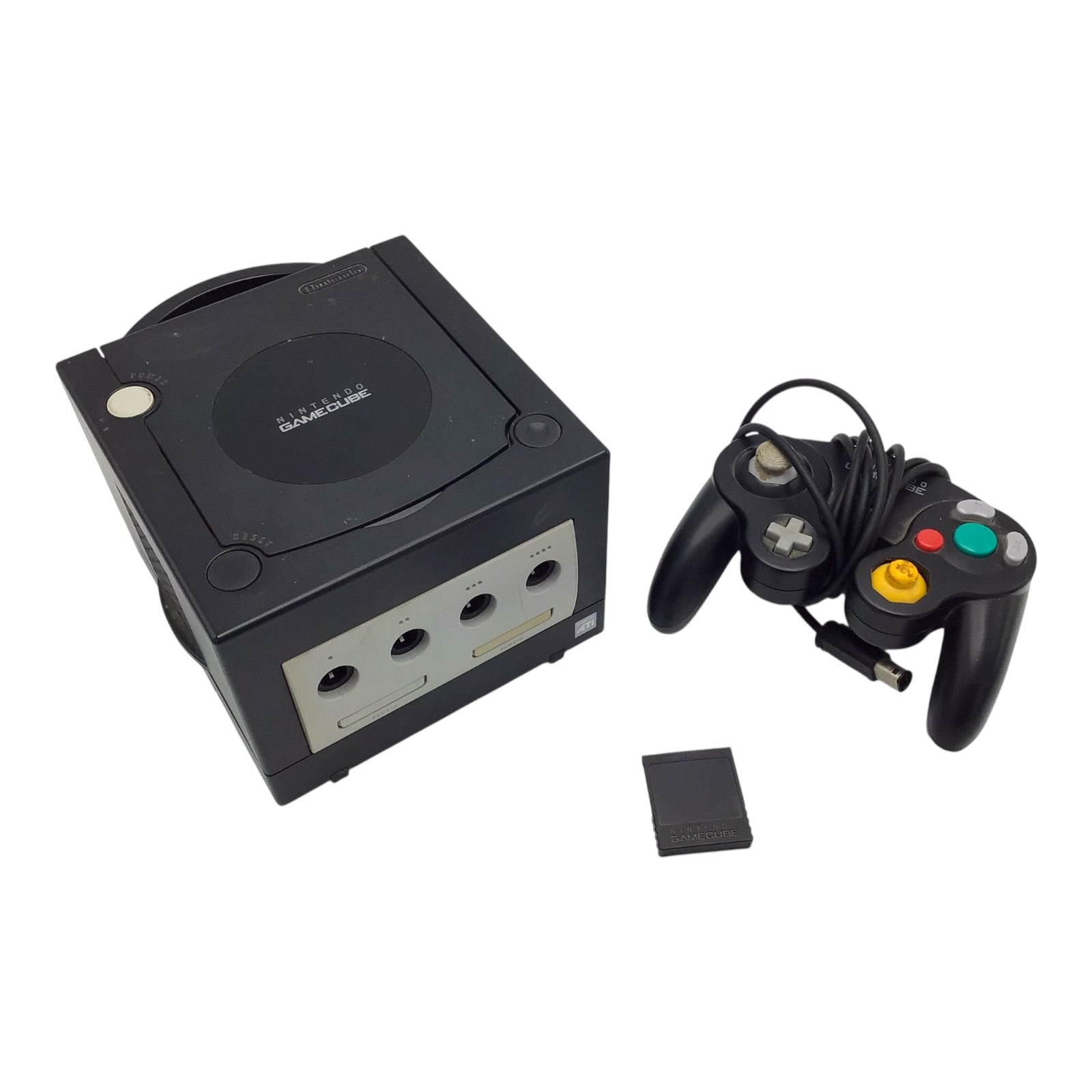 Nintendo GameCube Black Console DOL-001 w/ Controller & Cables – Tested