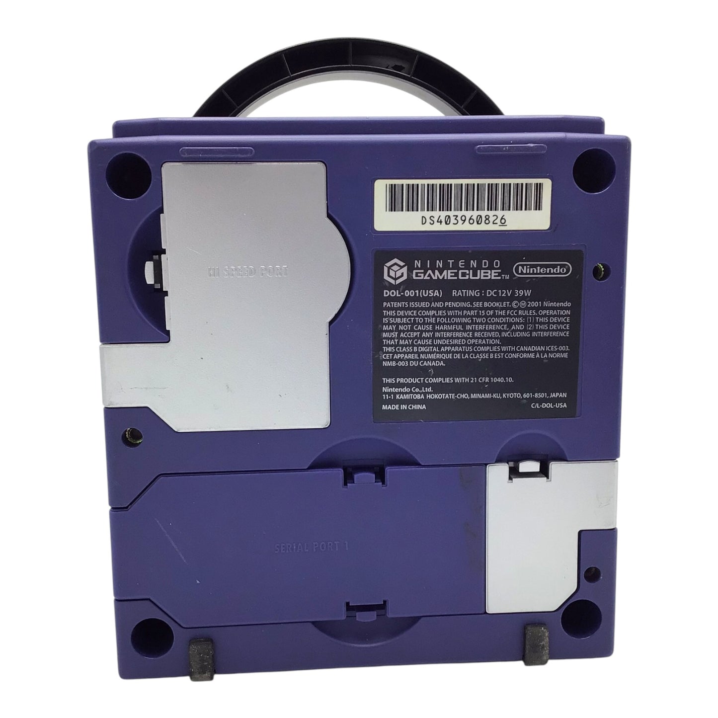 Nintendo GameCube Purple Console DOL-001 w/ Controller & Cables – Tested