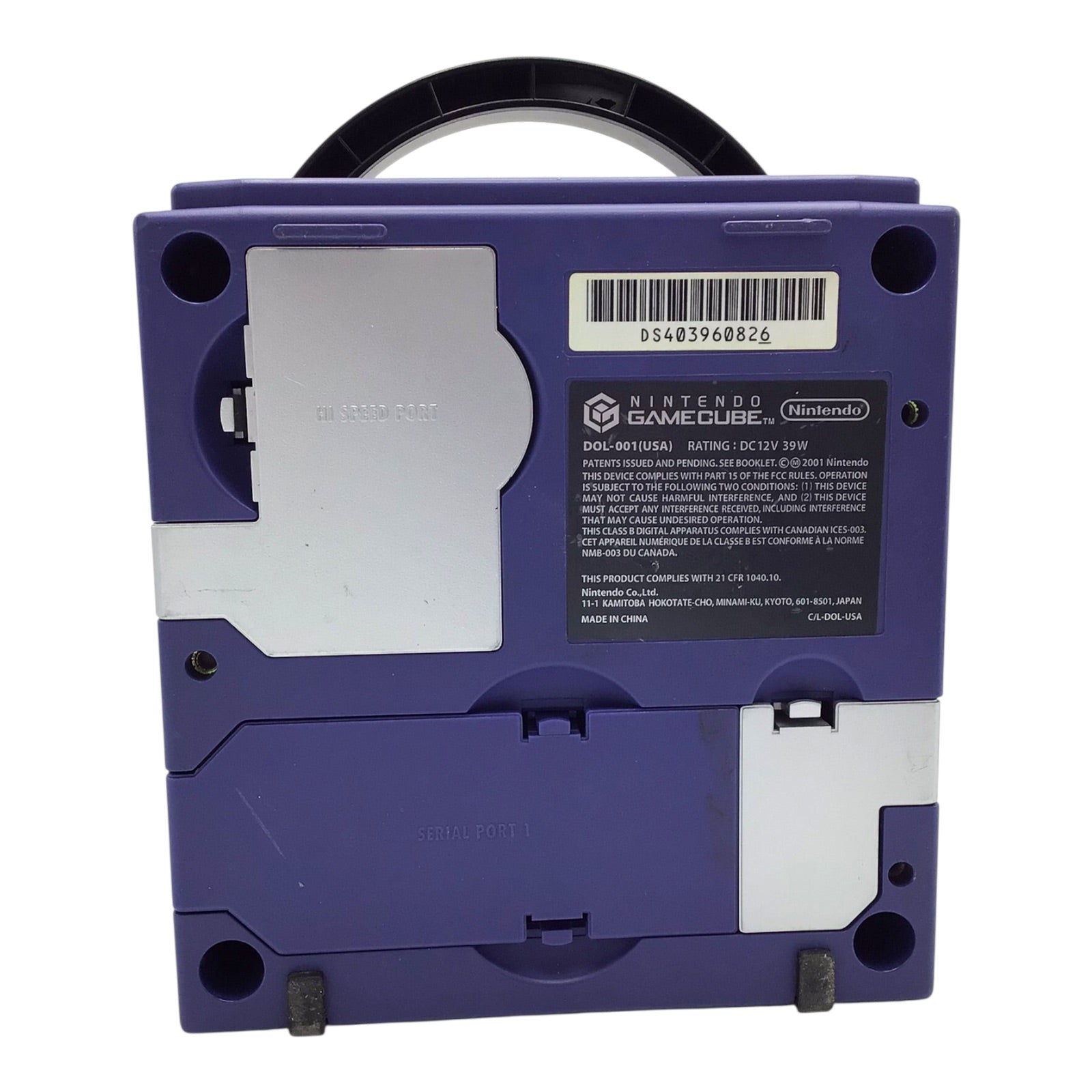 Nintendo GameCube Purple Console DOL-001 w/ Controller & Cables – Tested