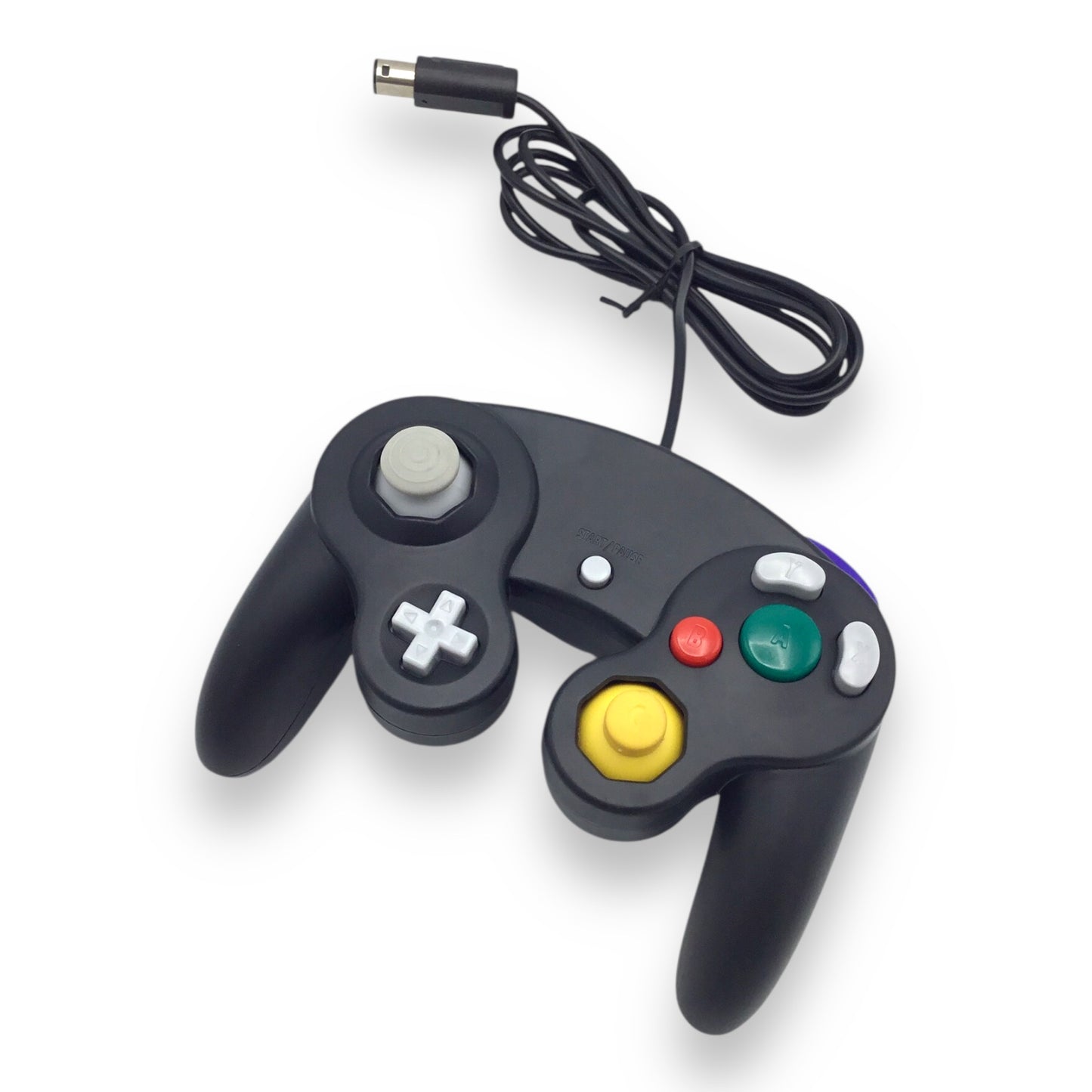 Nintendo GameCube Silver Console DOL-001 w/ Black Controller & Cables – Tested