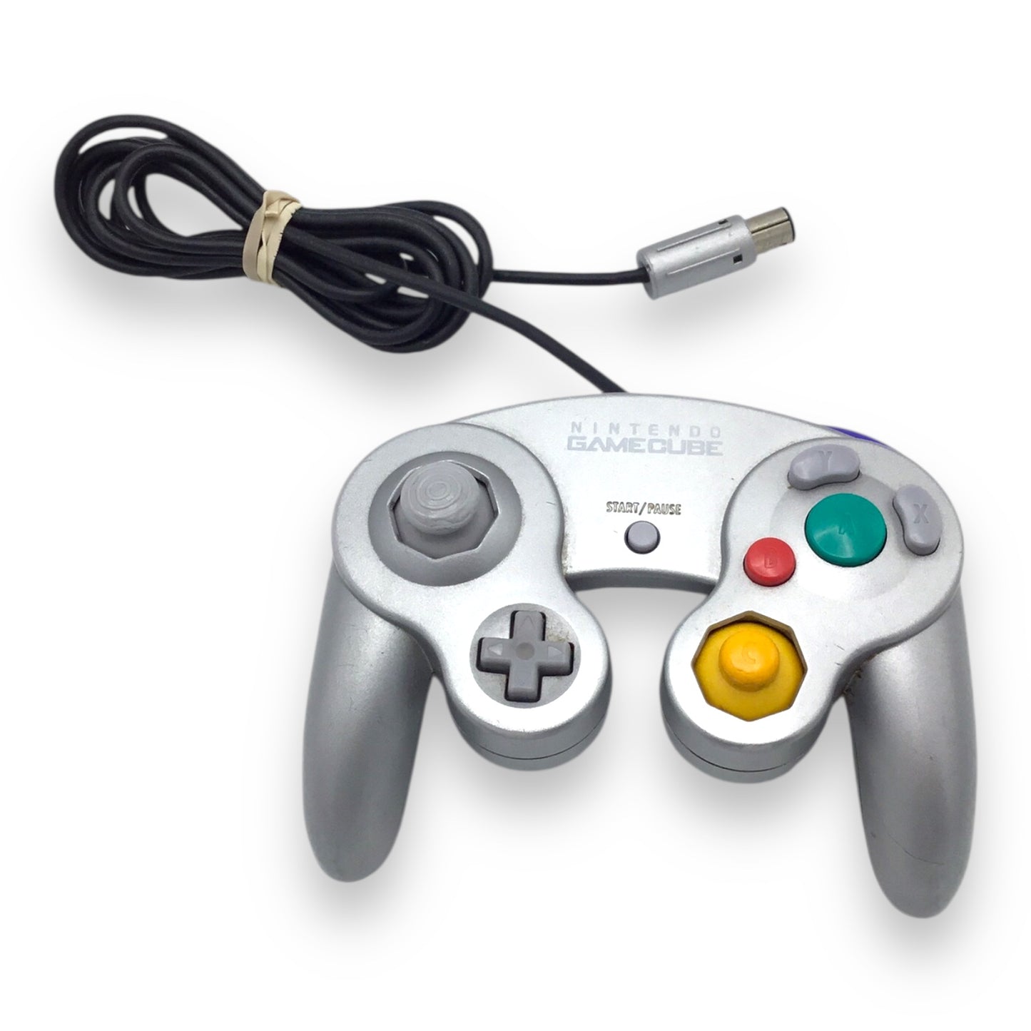 Nintendo GameCube Silver Console DOL-001 w/ Silver Controller & Cables – Tested