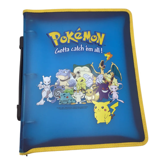 Nintendo Pokémon Blue Translucent Three-Ring Binder – Vintage School Supply Collectible