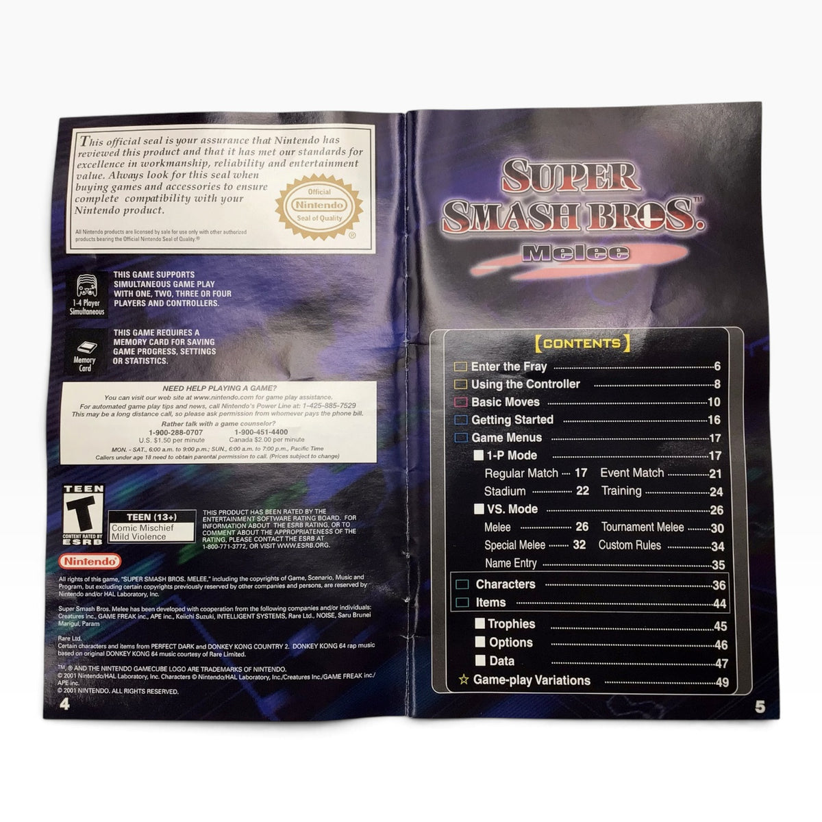 Nintendo Super Smash Bros. Melee – Nintendo GameCube 2001