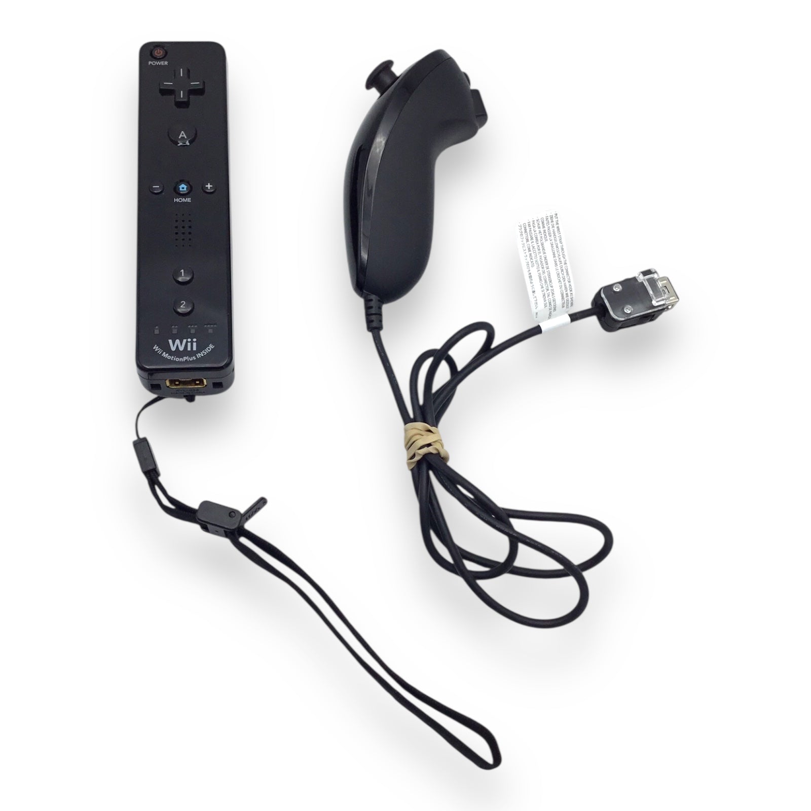 Nintendo Wii Black Console w/ Controller & Cables – Tested