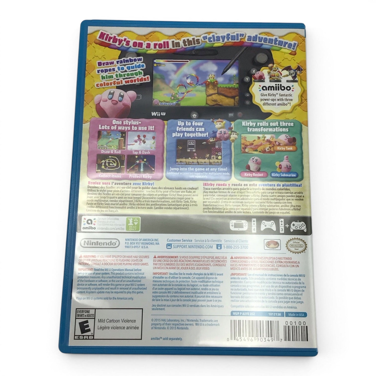 Nintendo Wii U Kirby and the Rainbow Curse
