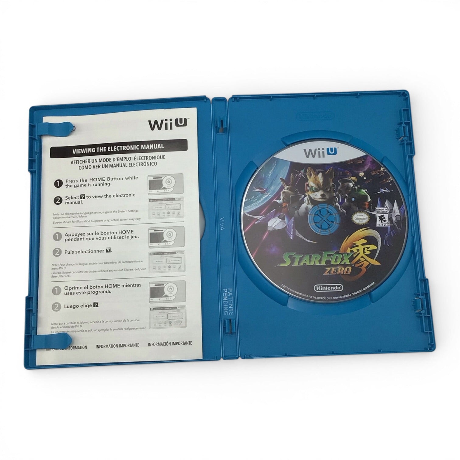 Nintendo Wii U Starfox Zero