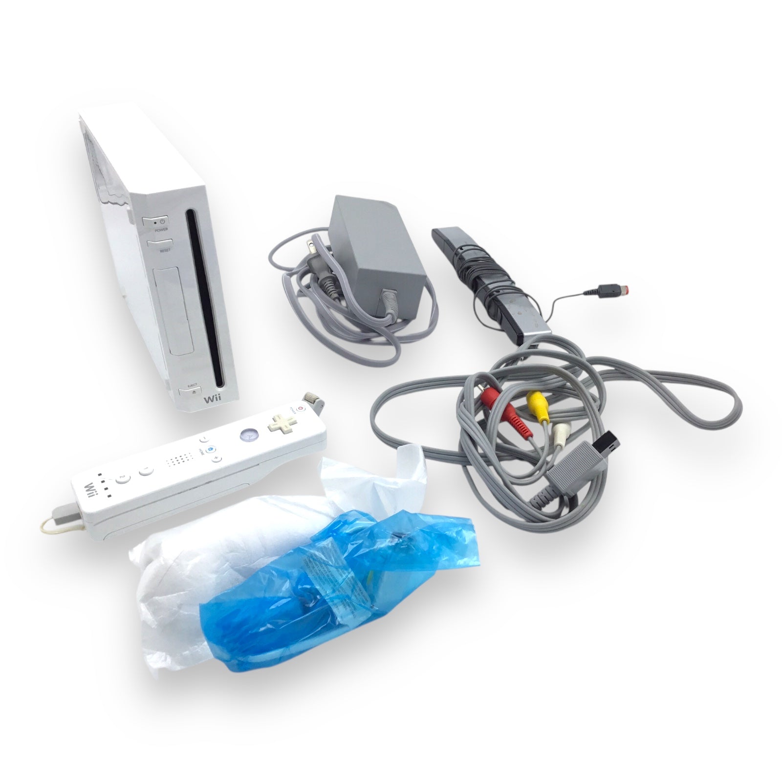 Nintendo Wii White Console w/ Controller, Box & Madcatz Sensor – Tested