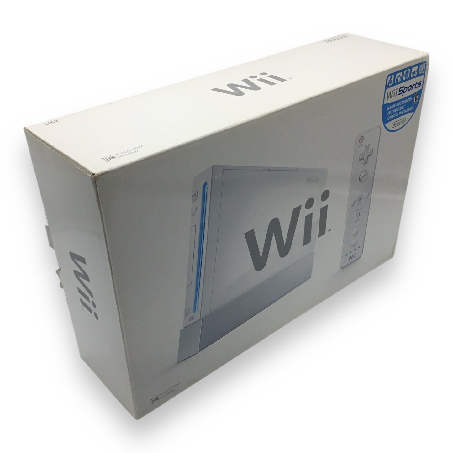 Nintendo Wii White Console w/ Controller, Box & Madcatz Sensor – Tested