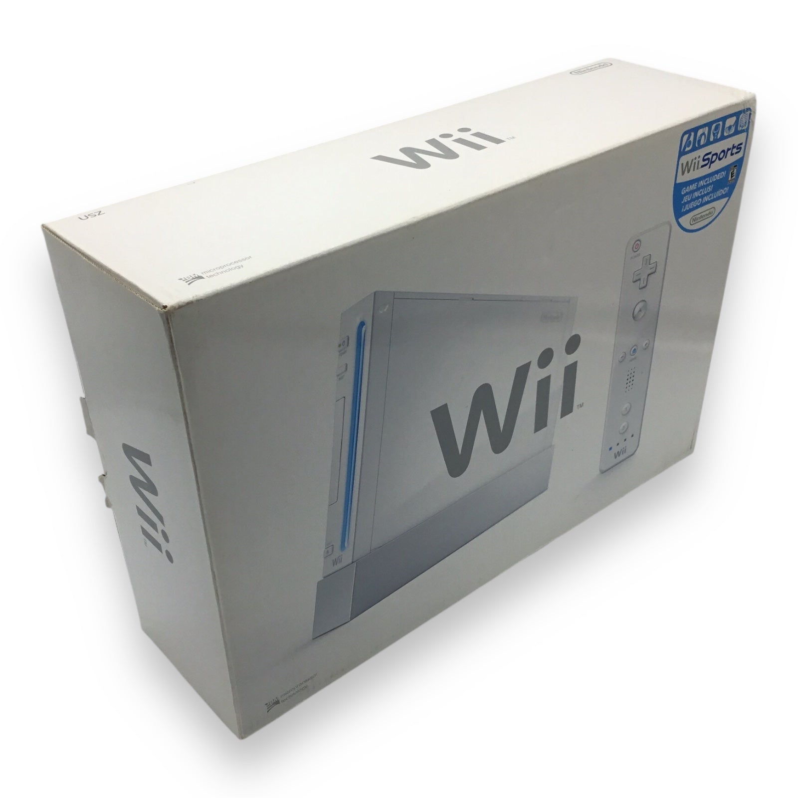 Nintendo Wii White Console w/ Controller, Box & Madcatz Sensor – Tested