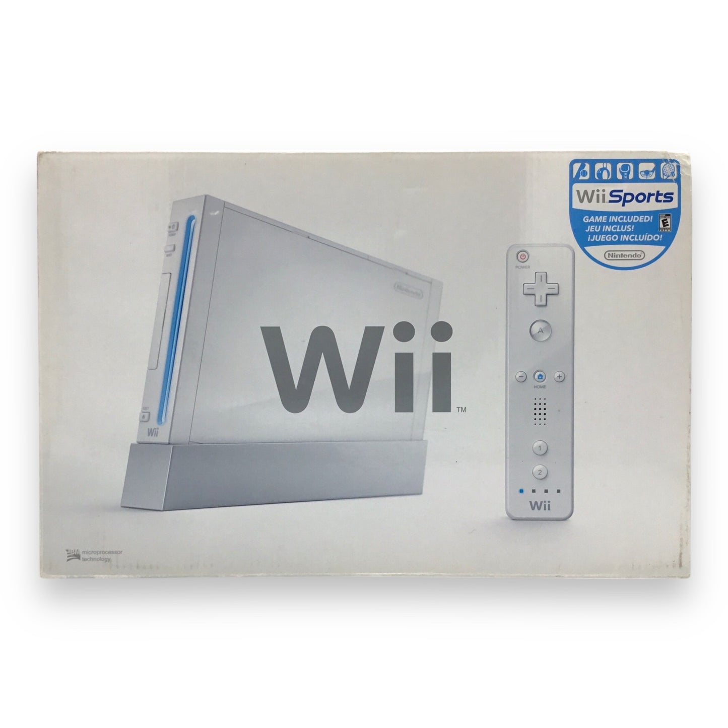 Nintendo Wii White Console w/ Controller, Box & Madcatz Sensor – Tested