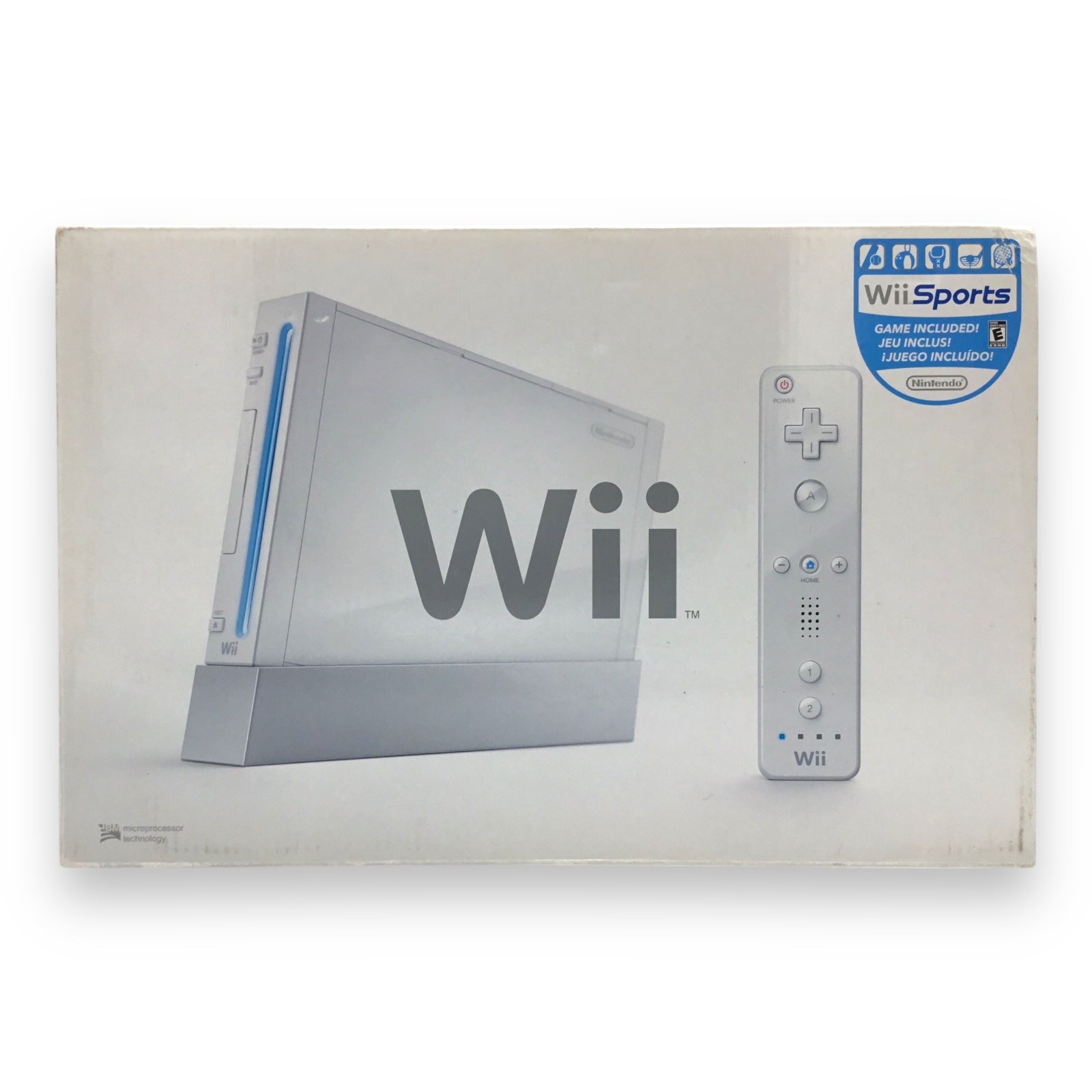 Nintendo Wii White Console w/ Controller, Box & Madcatz Sensor – Tested