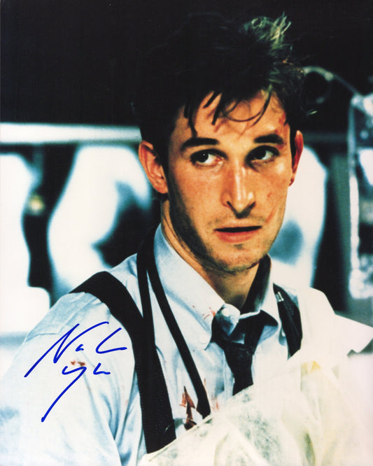Noah Wyle Signed Photo 8x10, Noah Wyle Autograph in White Shirt and Suspenders, PSA Letter Certified Authentic