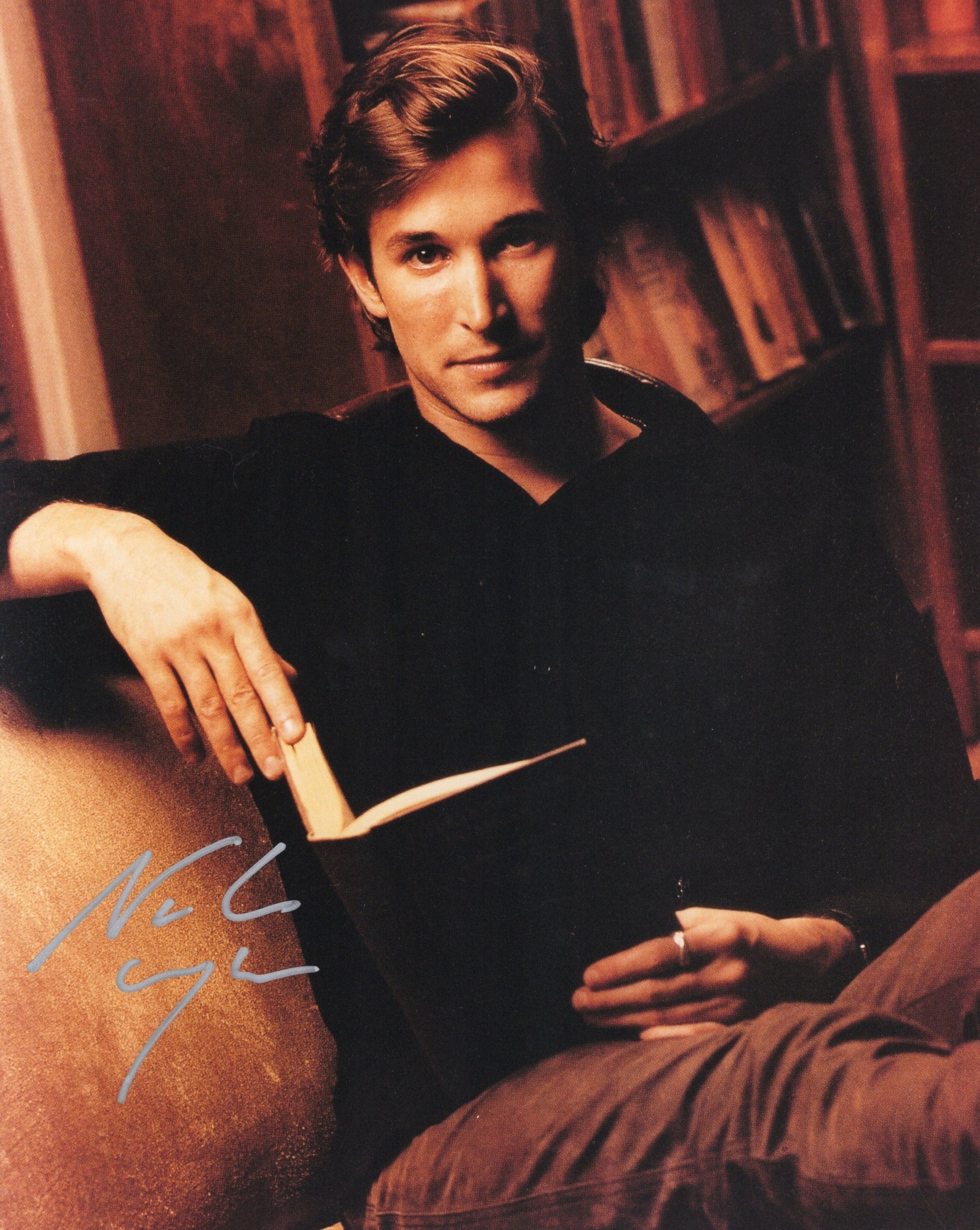 Noah Wyle of ER Sitting Pose Signed Photo 8x10, PSA Letter Certified Authentic