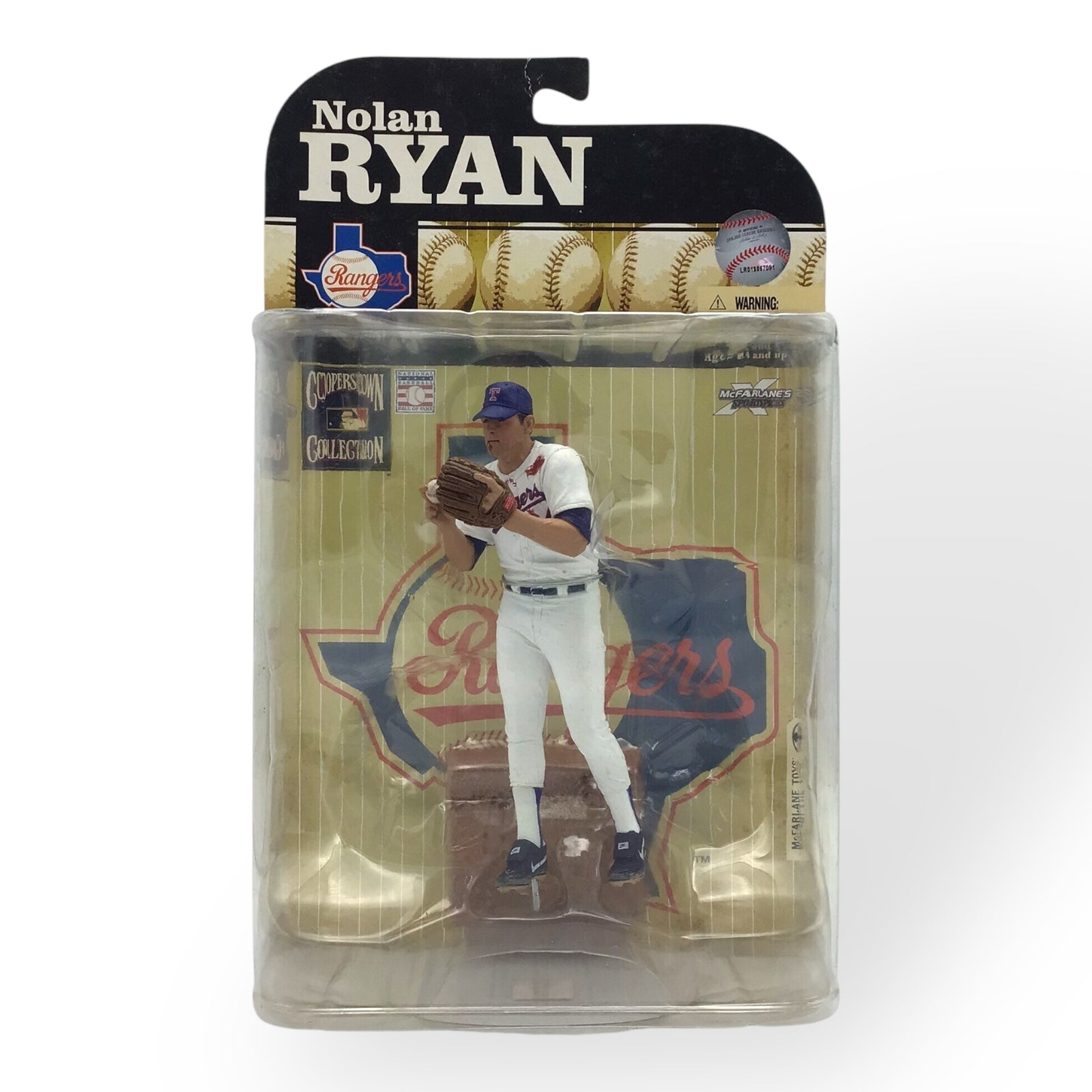 Nolan Ryan Rangers Figure | McFarlane Cooperstown Series 6 with Bloodstain Detail