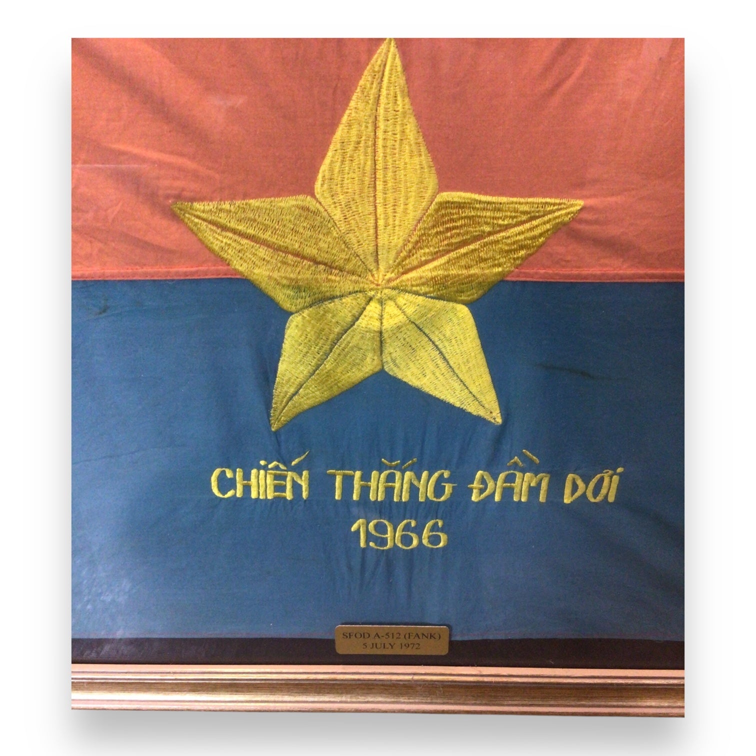 North Vietnamese Army Battle Flag 1966 - Vietnam War Capture Flag