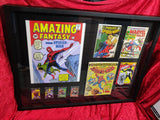 Ode to Spiderman Shadowbox Stan Lee & Jim Shooter Autographs JSA Certified