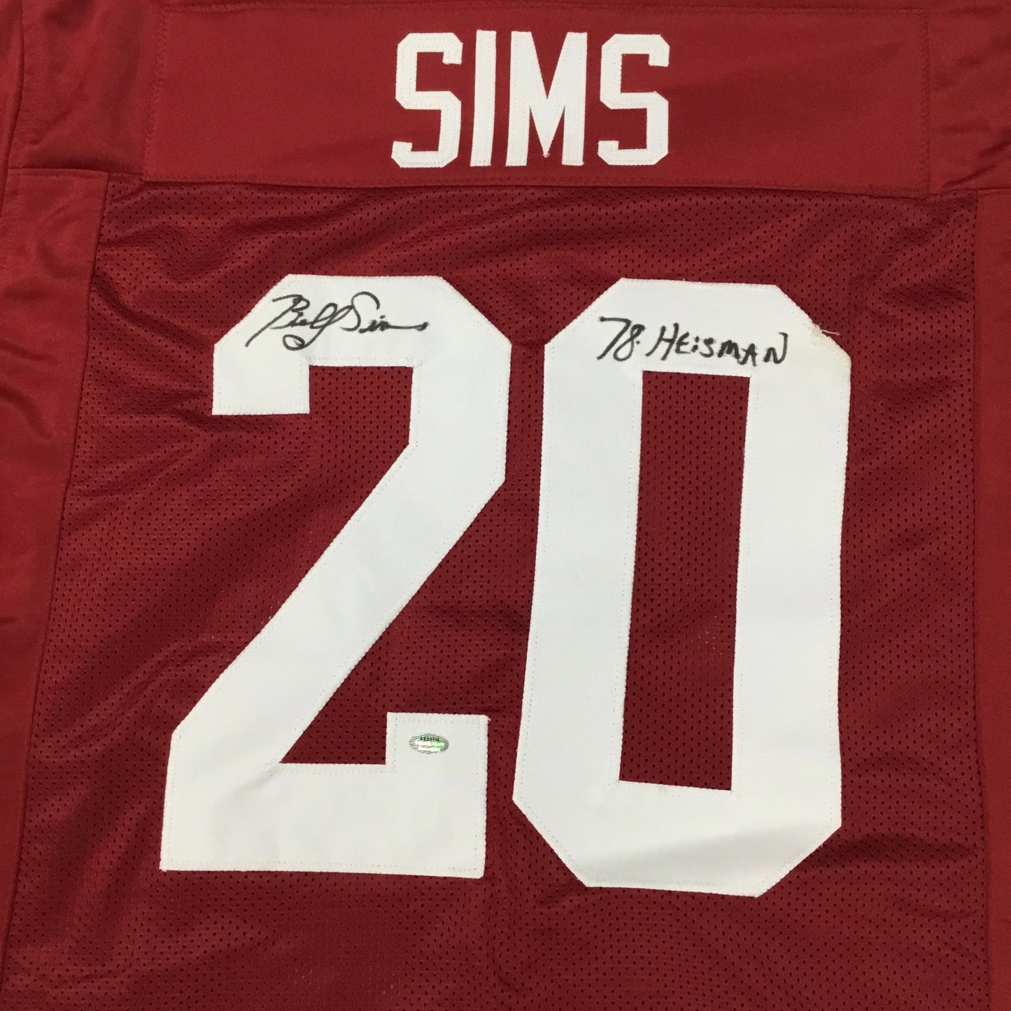 Oklahoma Sooners Billy Sims #20 Throwback Signed Jersey w/ Inscription
