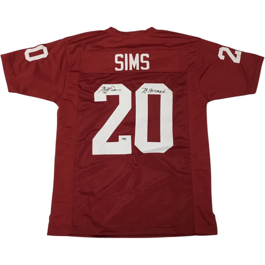 Oklahoma Sooners Billy Sims #20 Throwback Signed Jersey w/ Inscription