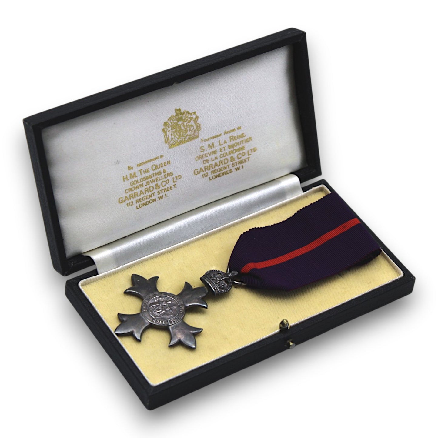 Order of the British Empire Officer’s Badge, Military Division, Type I with Case