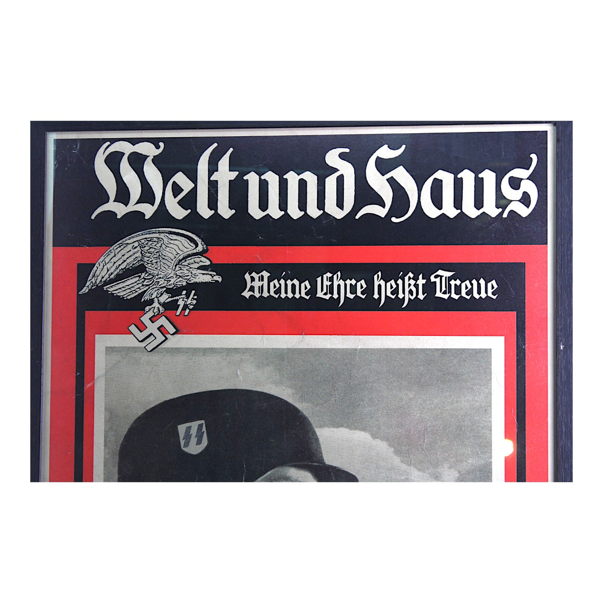 Original 1942 German SS "Meine Ehre heißt Treue" Propaganda Poster | Welt und Haus | Professionally Framed