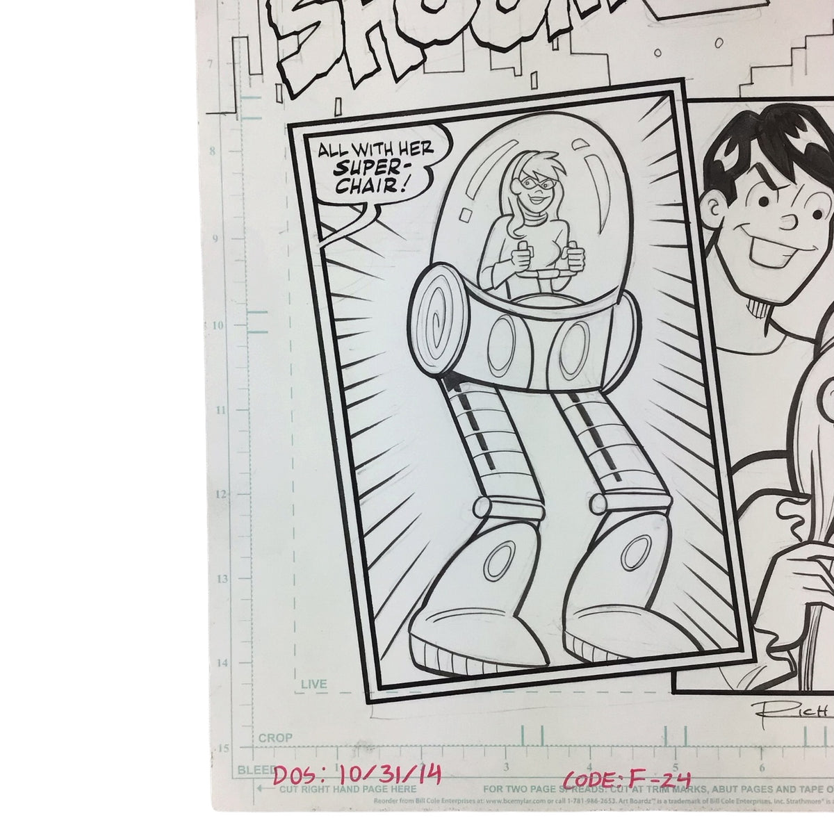 Original Art Comic Archie #665 Page Drawn by Rich Koslowski