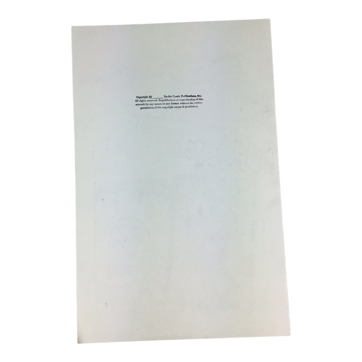 Original Art Comic Archie #665 Page Drawn by Rich Koslowski