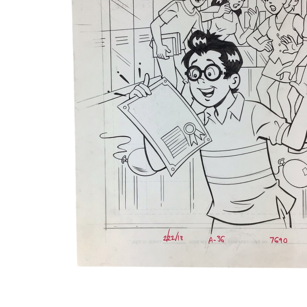 Original Art Comic Cover Dilton #1 Digital Exclusive Issue by Bill Golliher