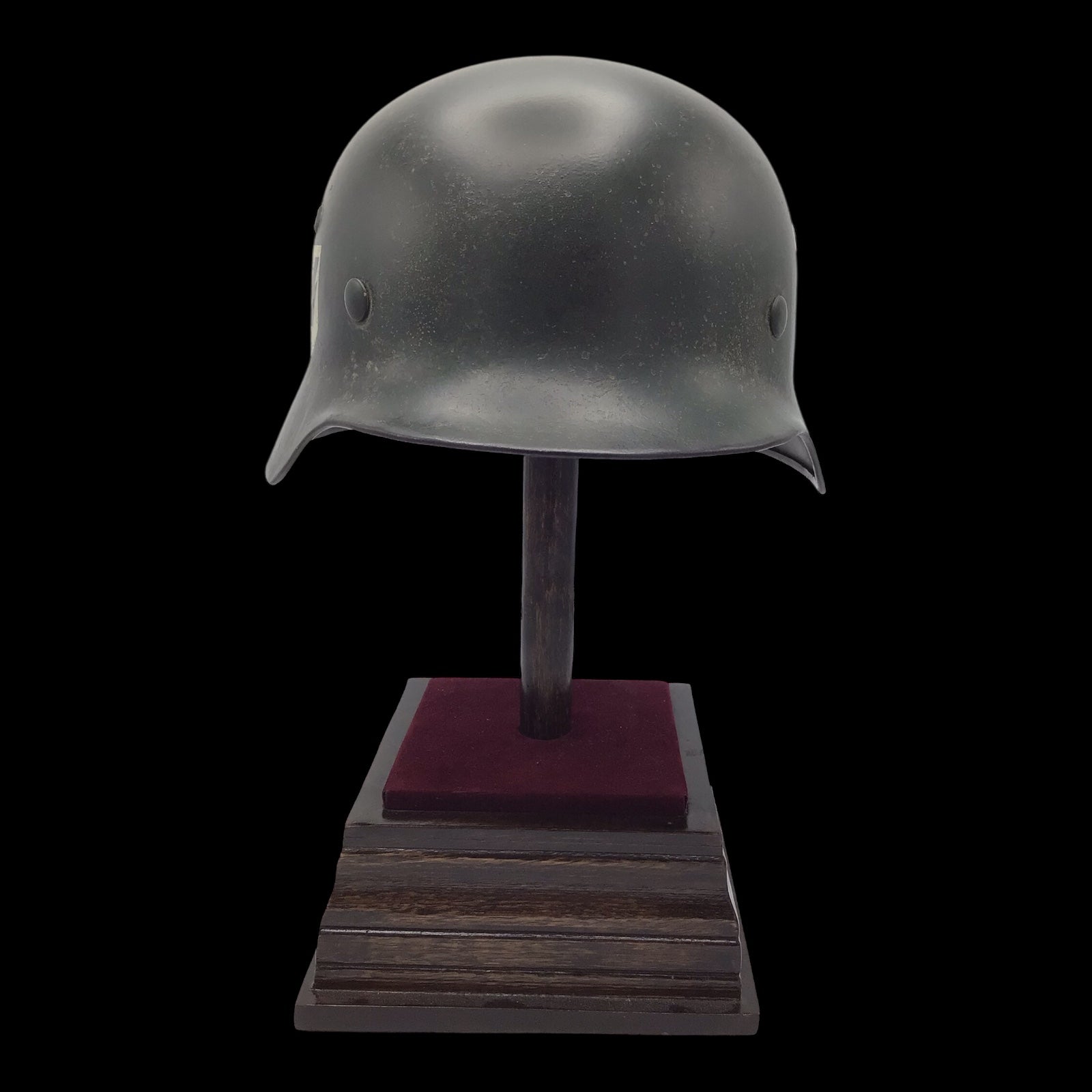 Original German WWII M38 Double Decal Waffen-SS Combat Helmet - ET62 Shell - Early War SS Helmet
