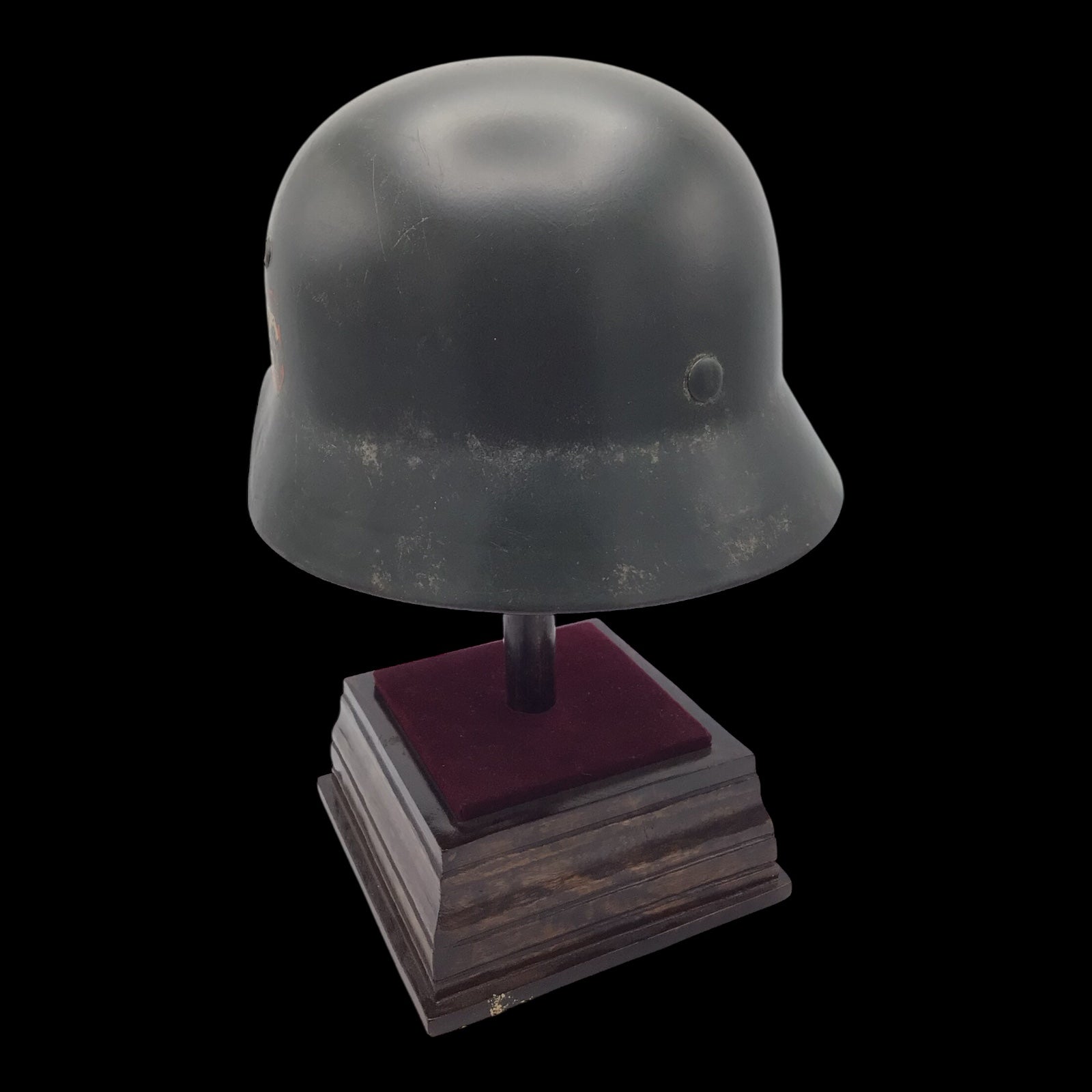 Original German WWII M38 Double Decal Waffen-SS Combat Helmet - ET62 Shell - Early War SS Helmet