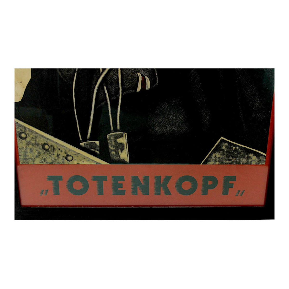 Original German WWII Waffen-SS Totenkopf Panzer Division Recruiting Poster | 1943 | Professionally Framed