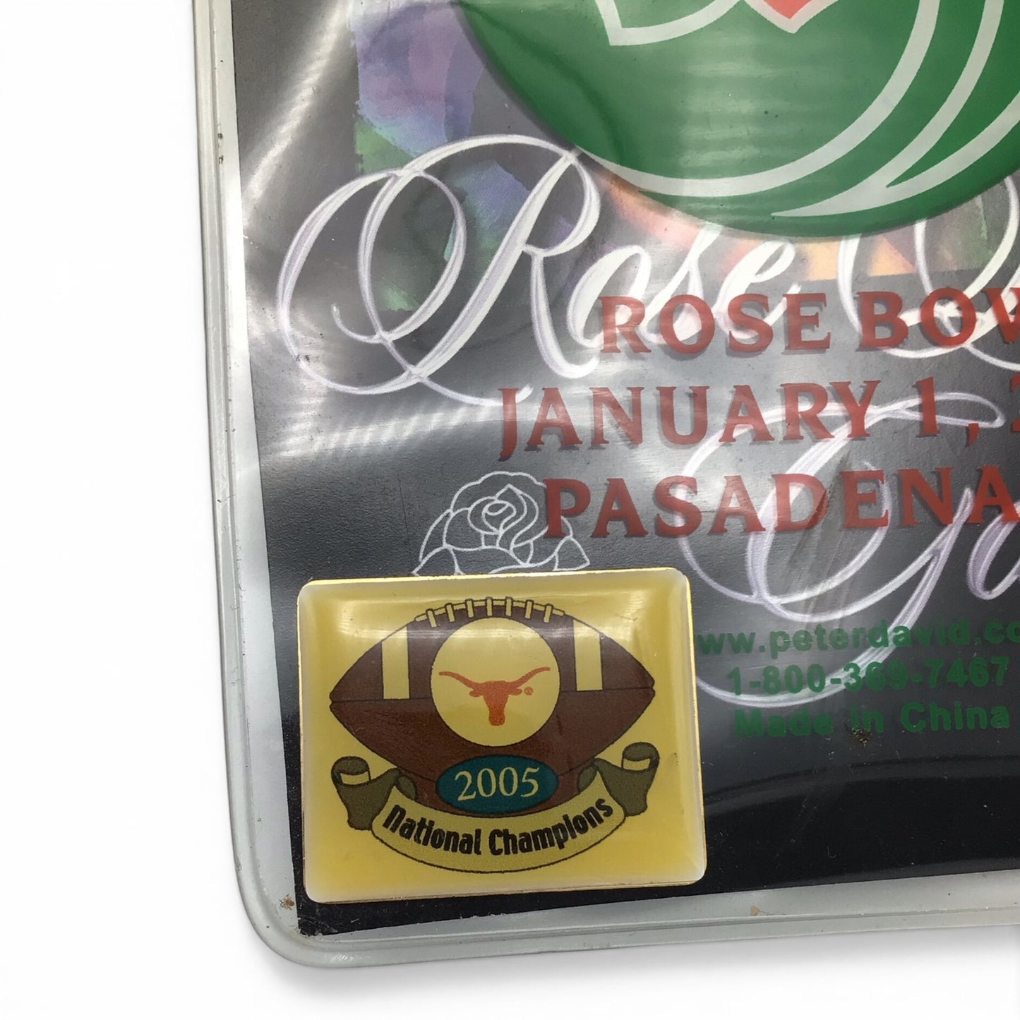 Original Rose Bowl Lanyard w/ Tickets & Rare Rose Bowl & National Championship Pins