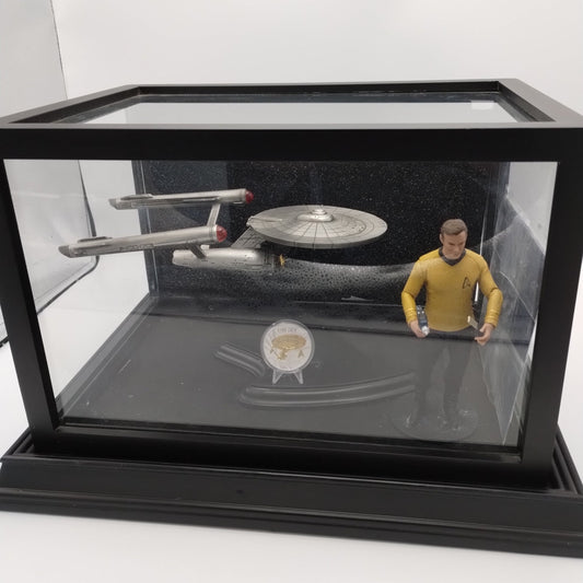 Original Star Trek Shadow Box - Captain Kirk and Enterprise
