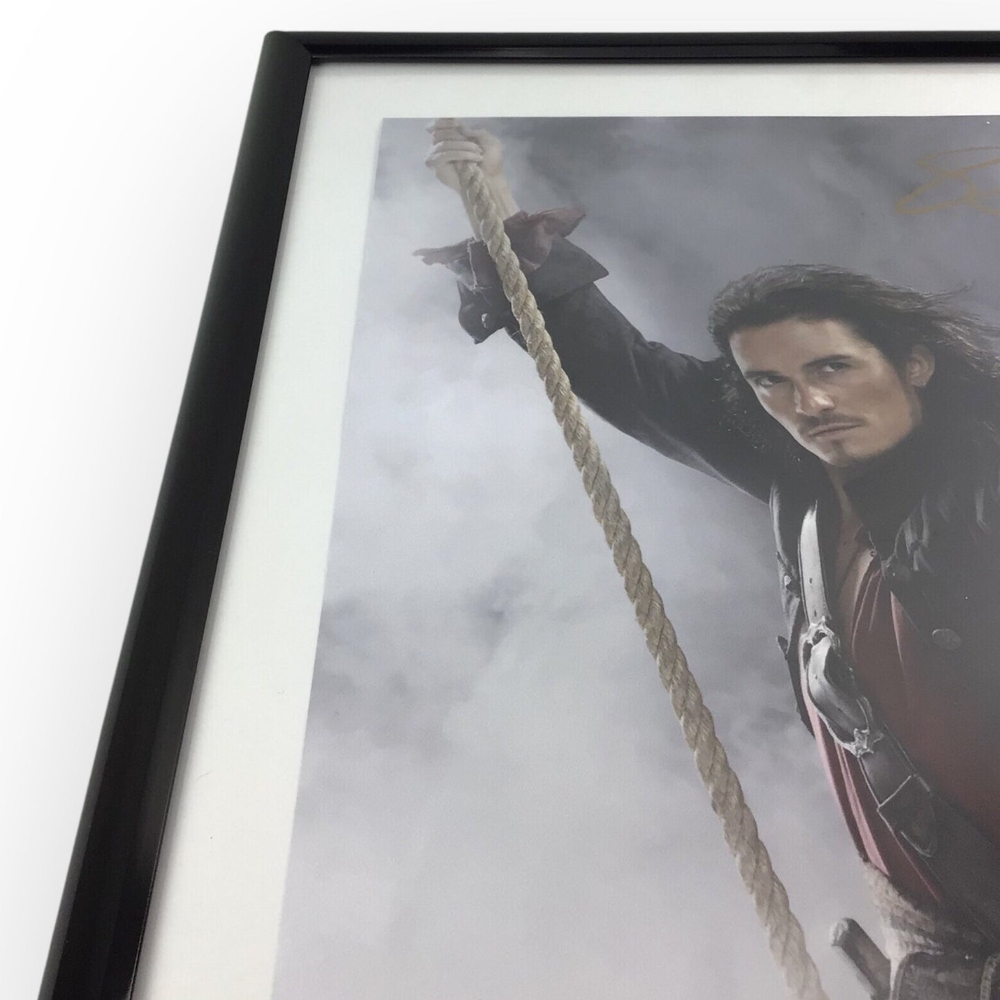 Orlando Bloom Signed Pirates of the Caribbean Will Turner Poster JSA Certified