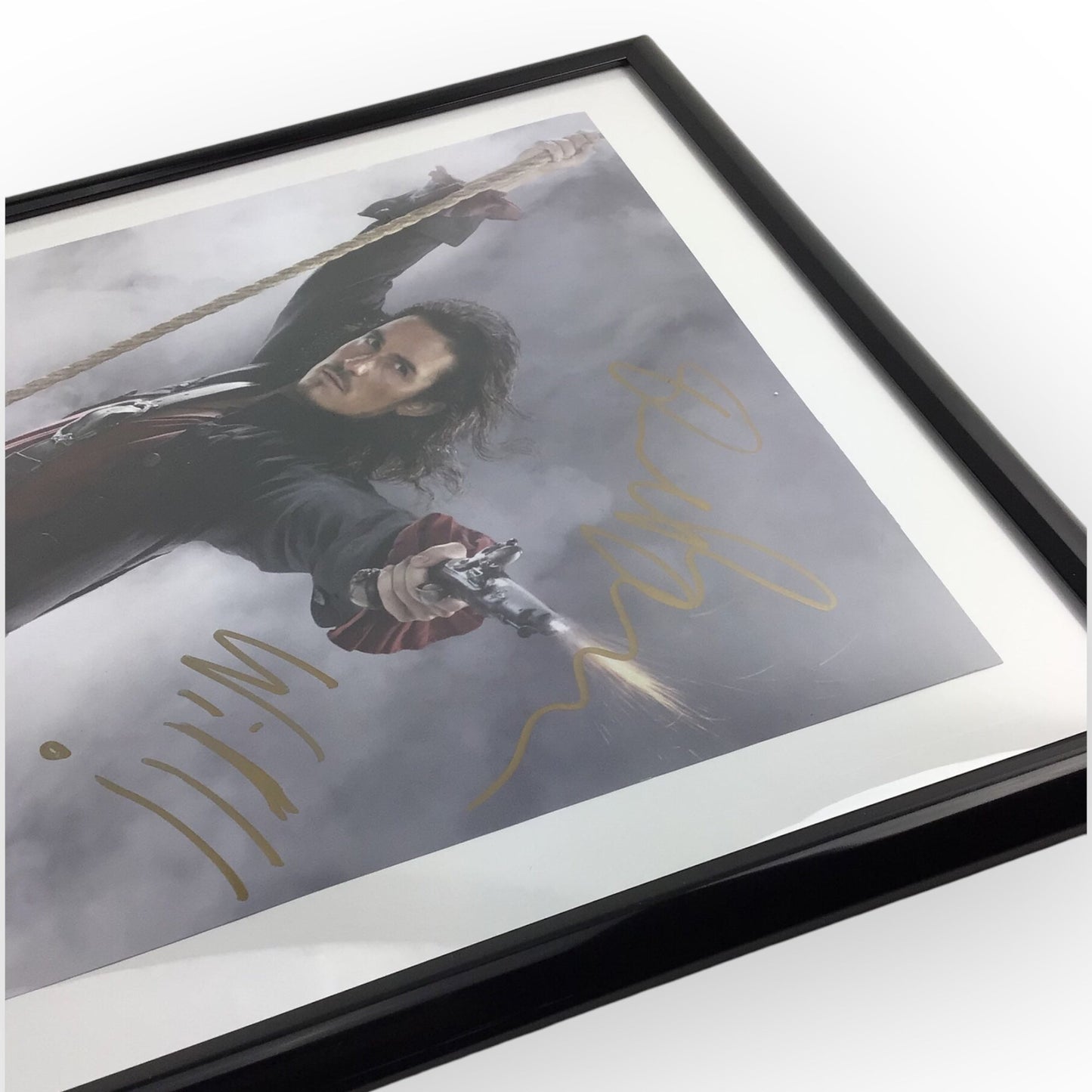 Orlando Bloom Signed Pirates of the Caribbean Will Turner Poster JSA Certified