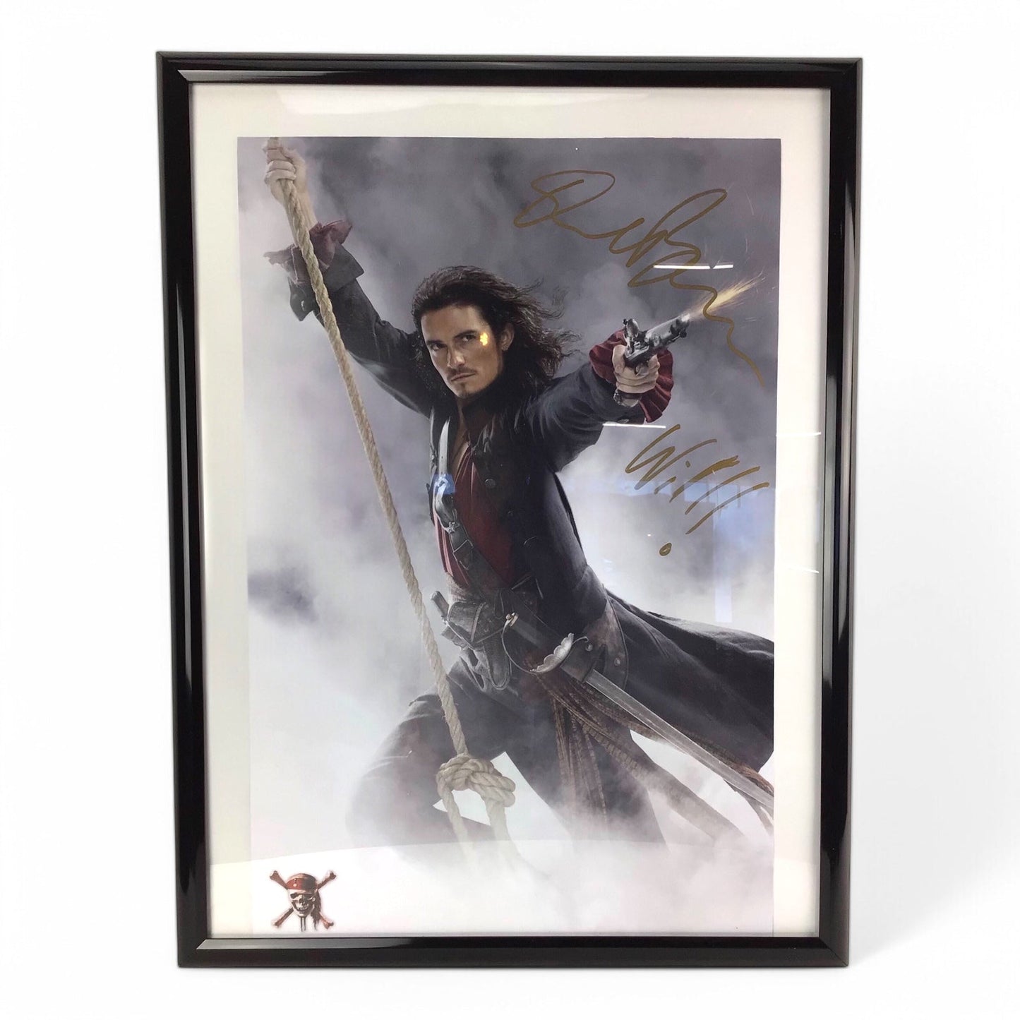 Orlando Bloom Signed Pirates of the Caribbean Will Turner Poster JSA Certified