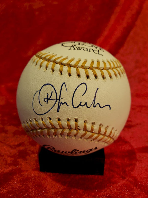 Jim Edmonds Autographed Official Gold Glove Award Baseball - JSA COA