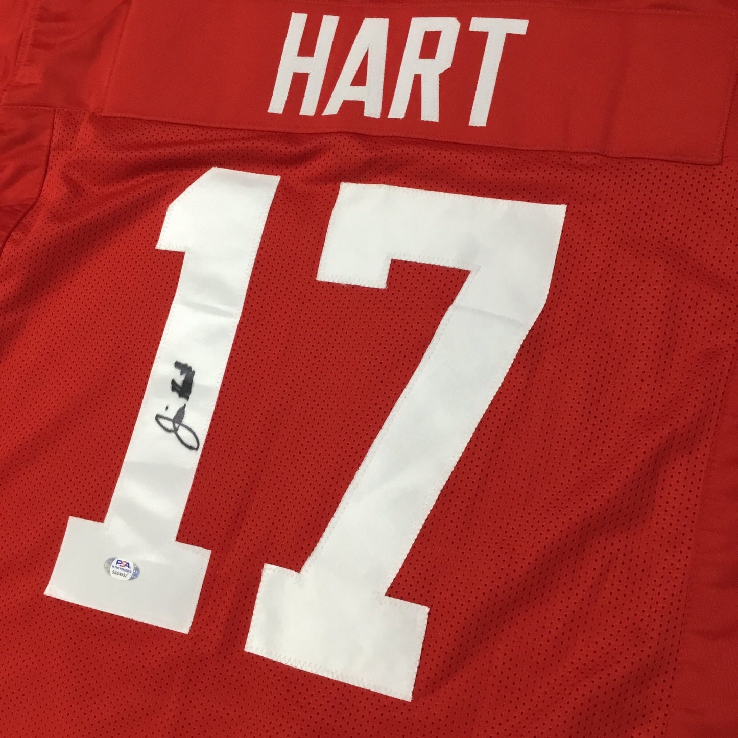 PSA Hart #17 Signed Jersey (COA, Size XL, Like-New Condition)