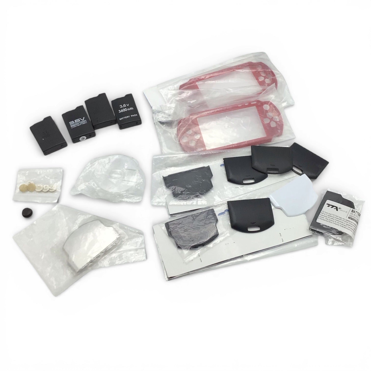 PSP Parts Lot - 8 Devices Plus Extras for PARTS ONLY