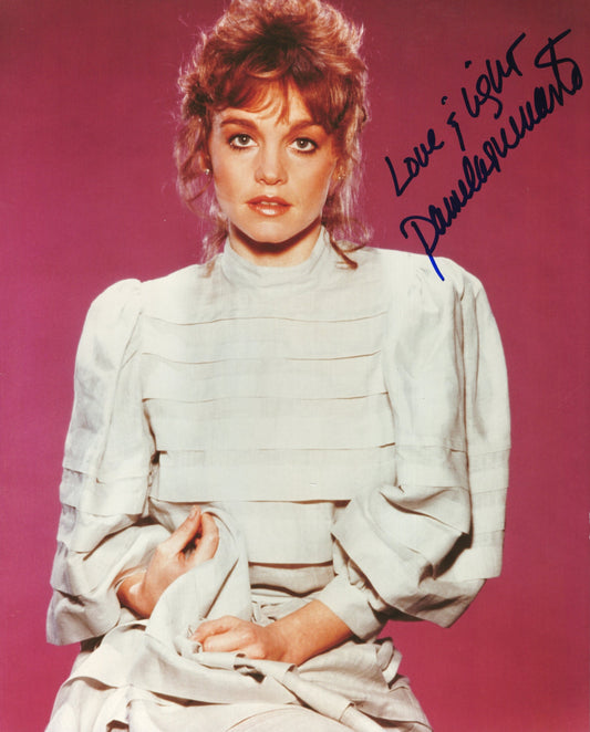 Pamela Sue Martin Signed Photo 8x10 Personalized "Love & Light", Pamela Sue Martin Autograph as Nancy Drew, Early Photo in White Dress, PSA Letter Certified Authentic